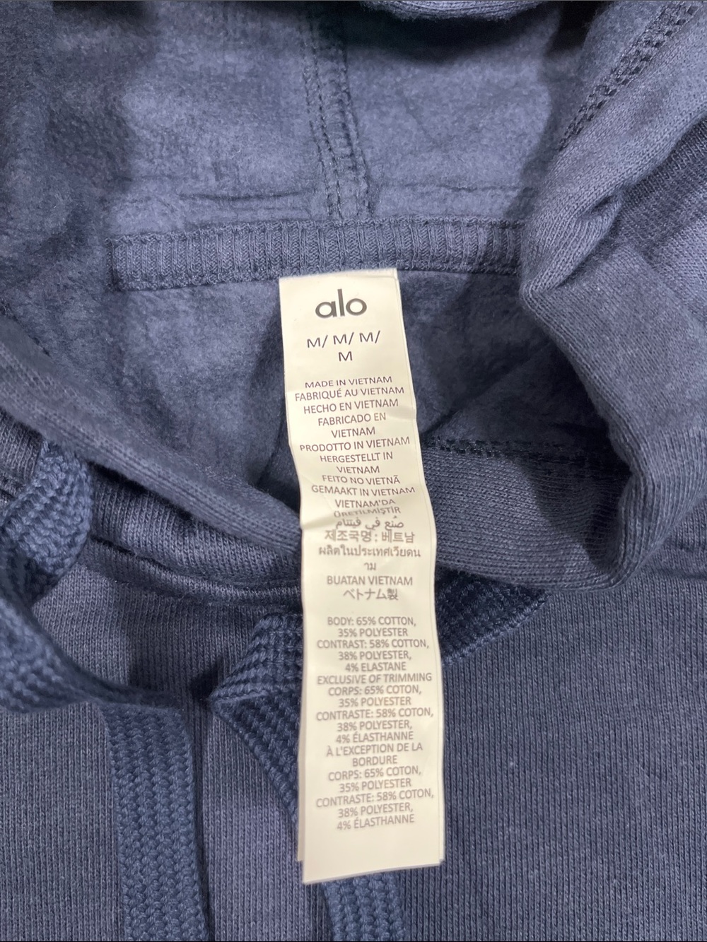 ALO Yoga Accolade Navy Pullover Hoodie NWT - Picture 3 of 6